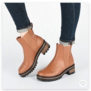 Journee Collection Mirette Tan Chelsea Boots